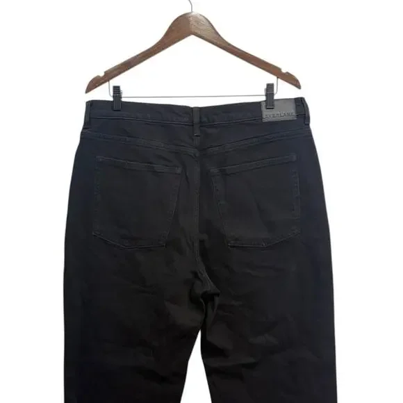 Everlane The Way High Straight Jeans in Black 27” inseam size 33R - Picture 5 of 7